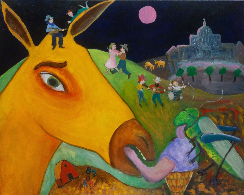 Mule and Grasshopper by artist Craig Irvin